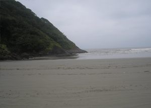 Praia do Juquiá em Peruíbe